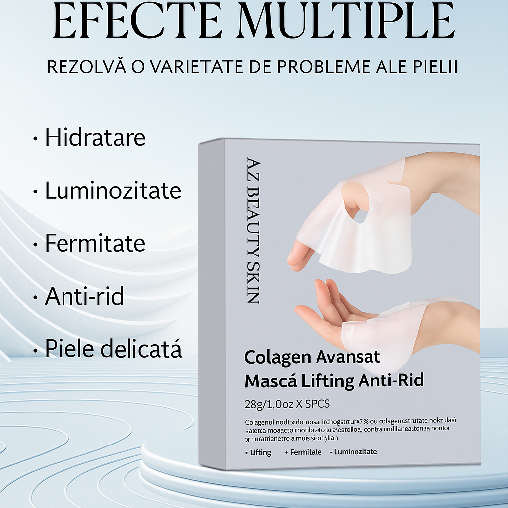 beneficii Set 5 Maști K-Beauty cu Colagen Activ – AZ Beauty Skin