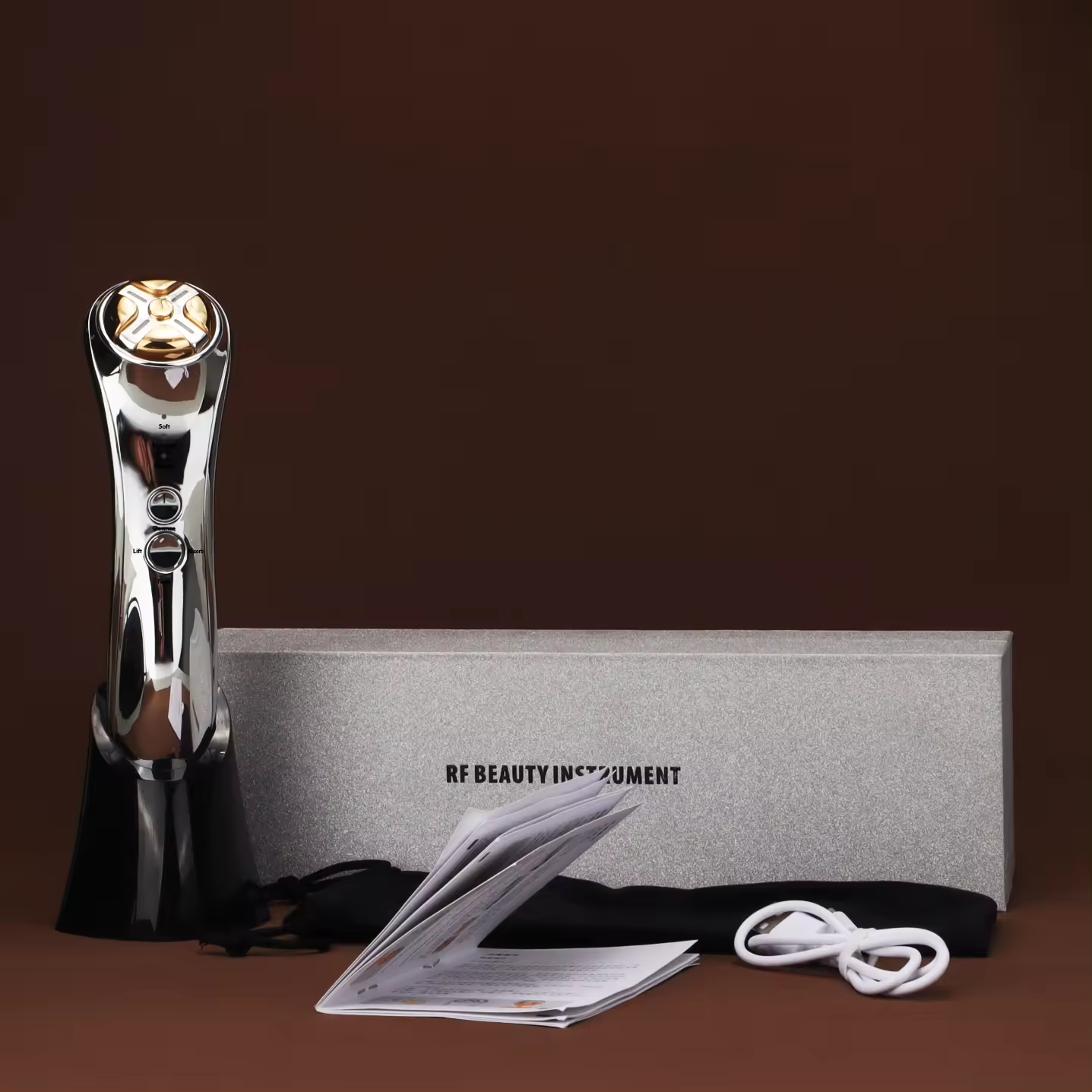 Aparat pentru masaj facial, Lifting si Intinerire cu Tehnologie Avansata RF 1MHZ si EMS, Photon Skin