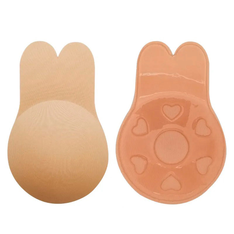 Sutien invizibil, din silicon cu efect de push up, Nude
