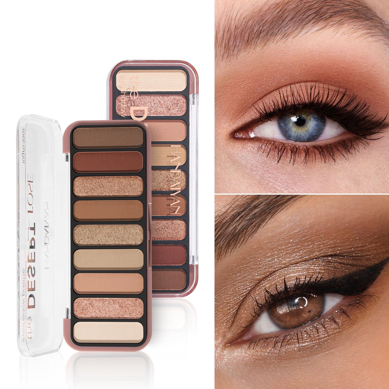 Paleta machiaj,HANDAIYAN, fard de ochi cu finisaj mat/ perlat, 9 culori
