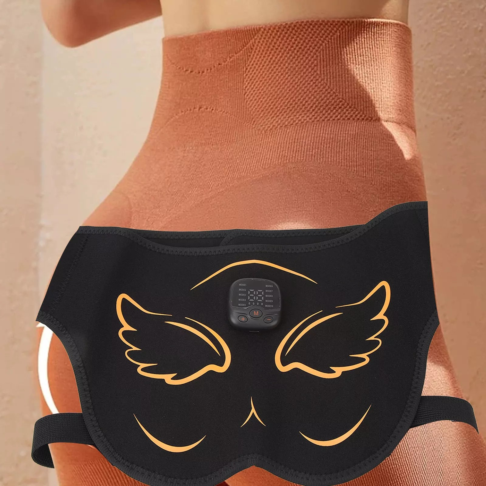 Centura electrostimulare EMS Hip Trainer, tonifiere muschi fesieri si coapse,  30 Trepte de Intensitate, 10 Programe