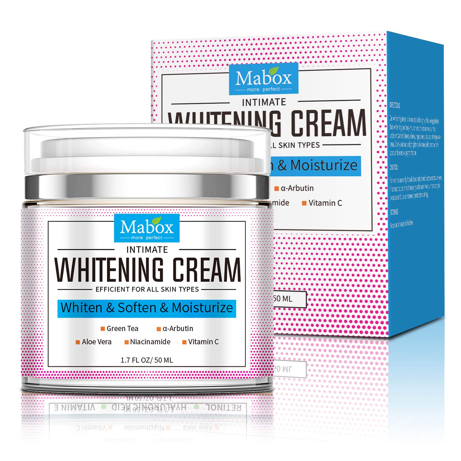 Crema depigmentanta si albire cu acid hyaluronic, vitamina C, aloe vera, extract de ceai verde, niacinamide si alfa arbutina, 50 ml