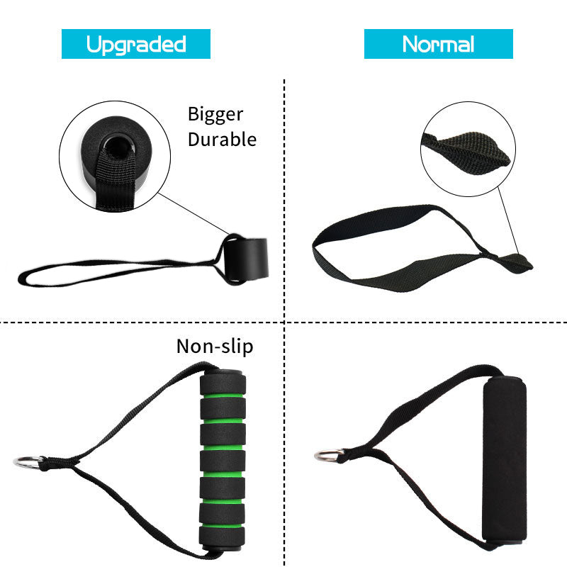 Set 11 bucati extensor fitness cu corzi elastice