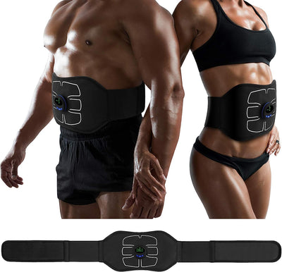 Centura electrostimulare abdominala ABS, smart fitness, ems training, electrozi integrati, 6 moduri, 18 trepte de Intensitate