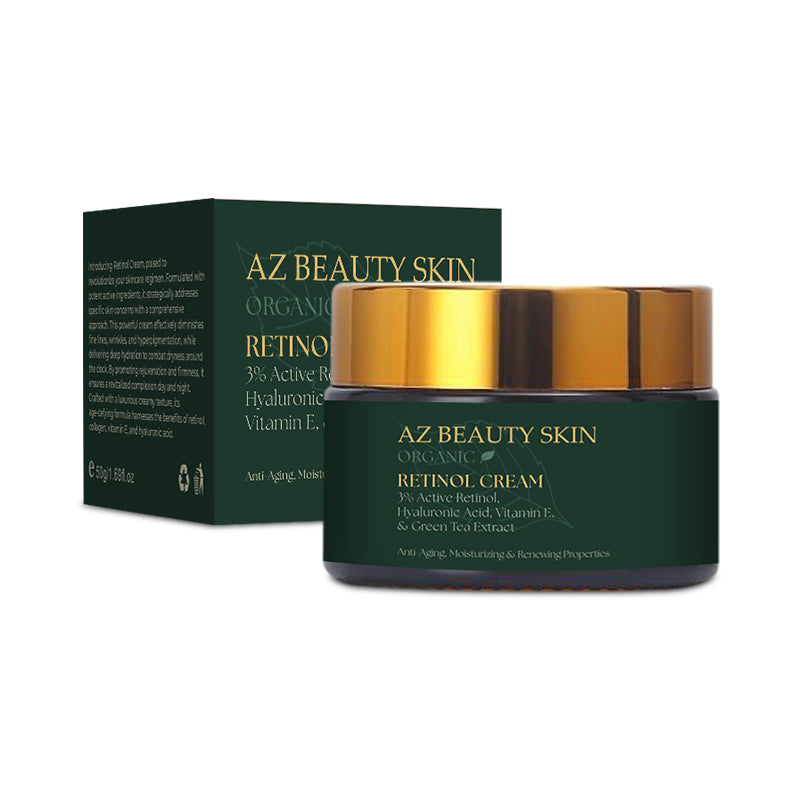 Crema Antirid Intens cu Retinol 3%, Vegan, 50 ml, AZ Beauty Skin