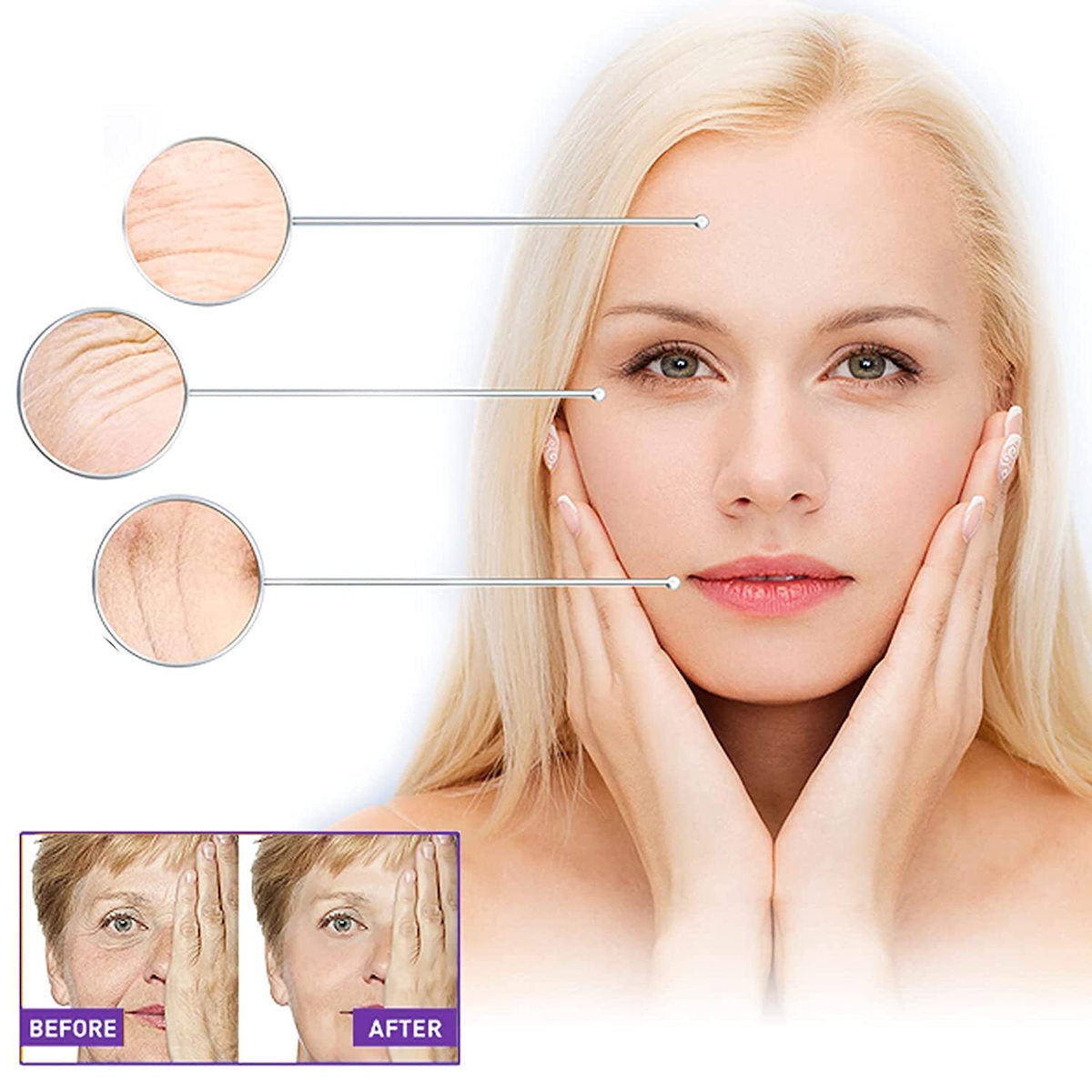 Set de stickere invizibile pentru lifting facial InstaLift, 60 buc