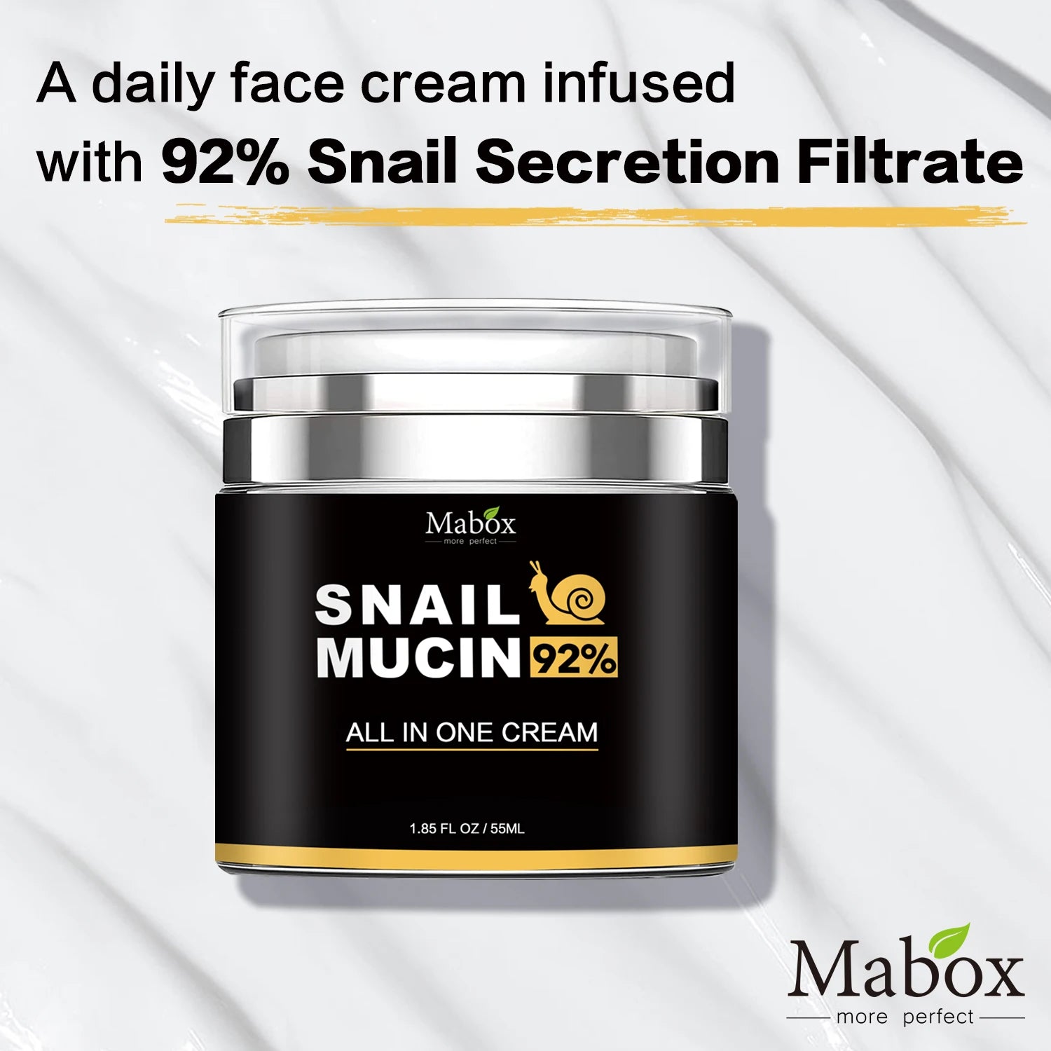 Crema de fata Mabox cu Mucina de Melc, Arginina, Acid Hialuronic, Alantoina, 55 ml
