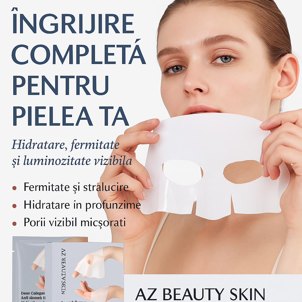 Set 5 Maști K-Beauty cu Colagen Activ – AZ Beauty Skin