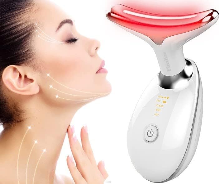 Dispozitiv facial anti-rid cu lifting și terapie LED pentru gât