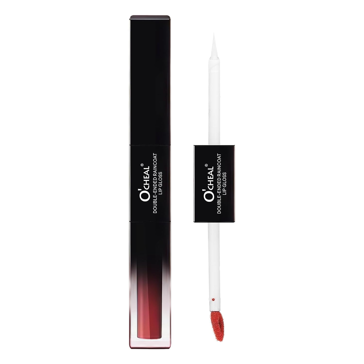 Luciu de Buze 2 în 1, O’CHEAL Vegan, Efect Mat & Ultra Glossy, Rezistent la Apa si Transfer