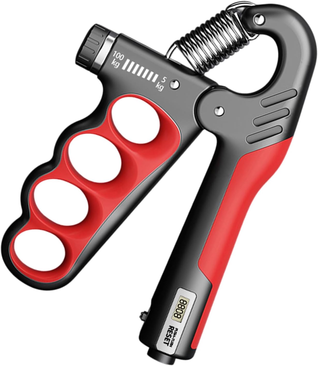 Flexor Maini Reglabil 5-100 kg, Afisaj Numarator Mecanic, Pentru antrenament antebrat, exercitii recuperare maini