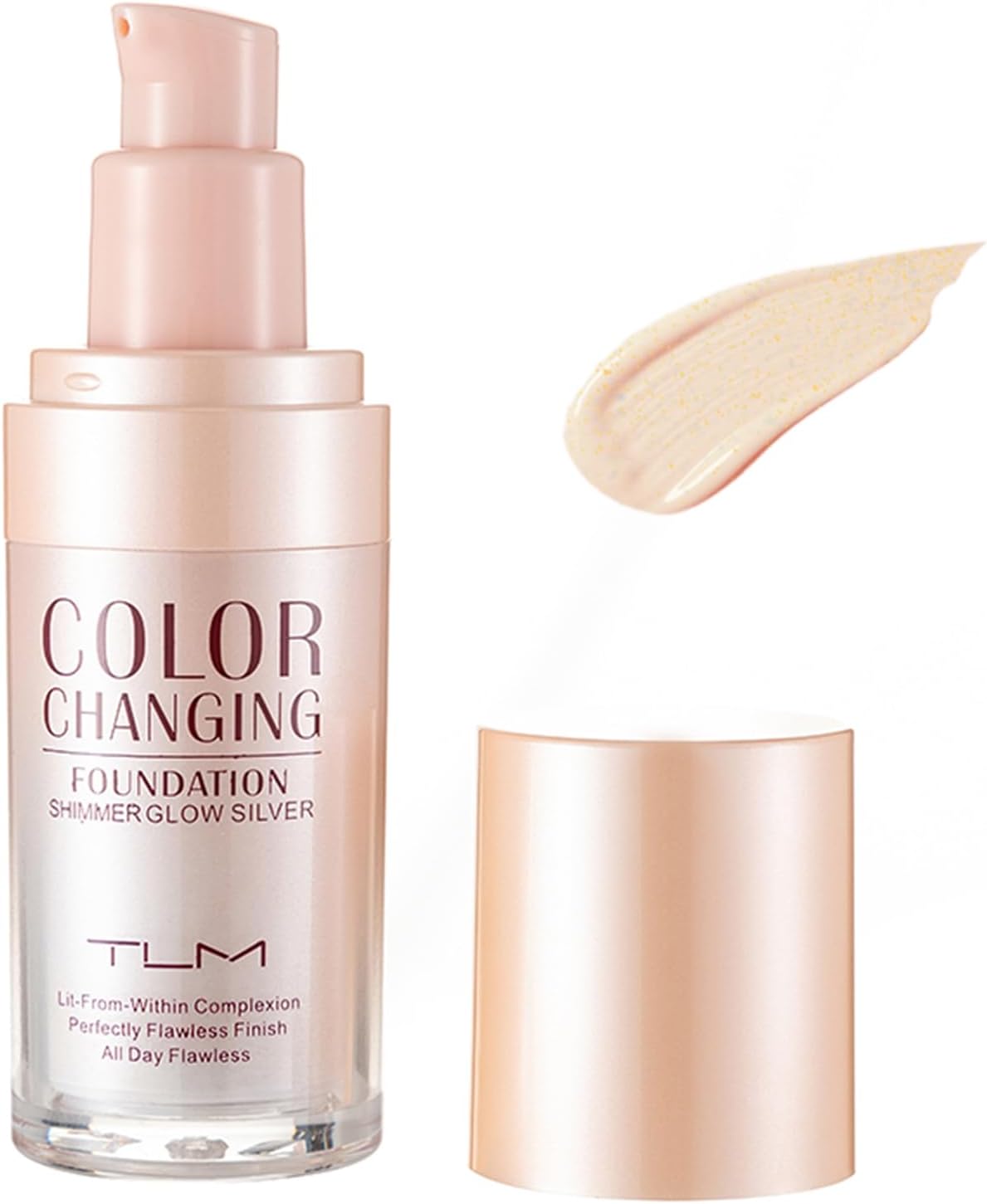 Fon de ten cu adaptare in functie de ten,  Color Changing TLM, Shimmer Glow Gold, 30ml