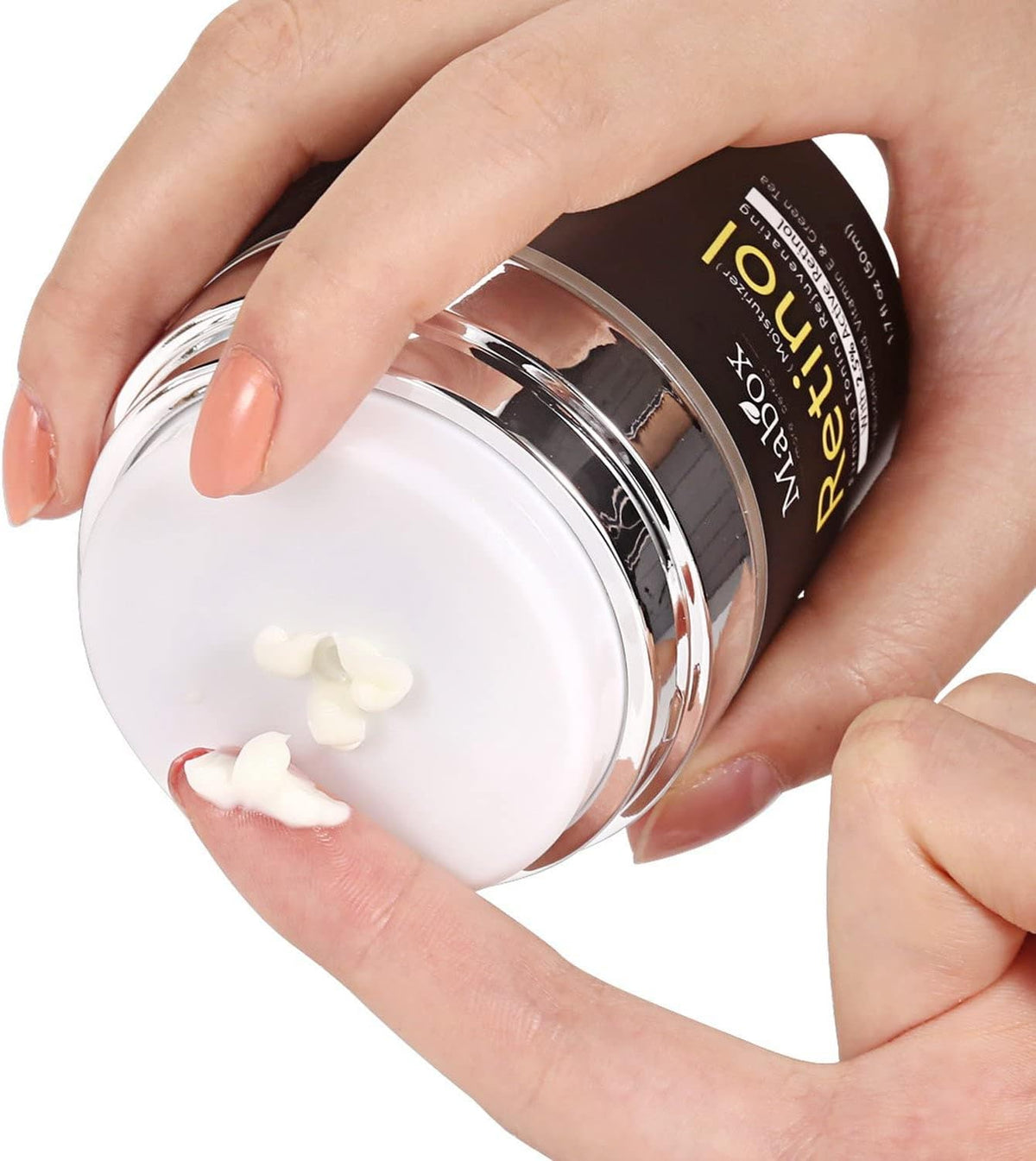 Crema cu Retinol 2.5% Mabox – Anti-Rid, Fermitate și Rejuvenare, cu Acid Hialuronic, Vitamina E si Ceai Verde, 50ml