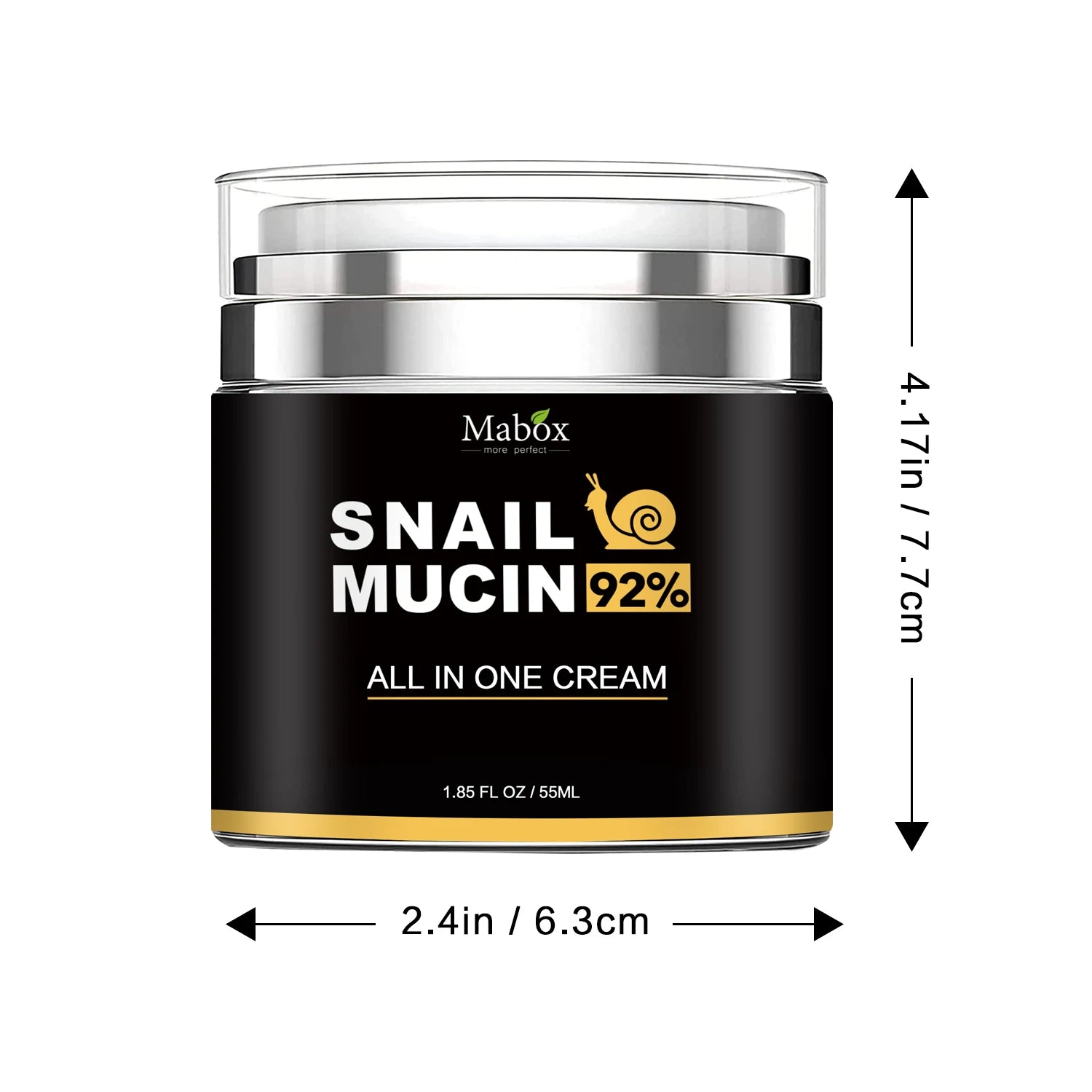 Crema de fata Mabox cu Mucina de Melc, Arginina, Acid Hialuronic, Alantoina, 55 ml