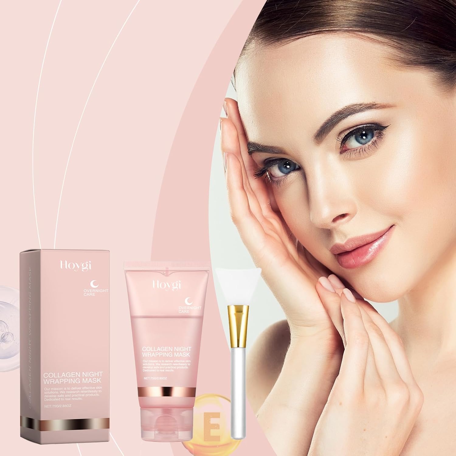 Masca de noapte cu colagen, Korean Skin Care, Collagen Night Wrapping Mask, 75g