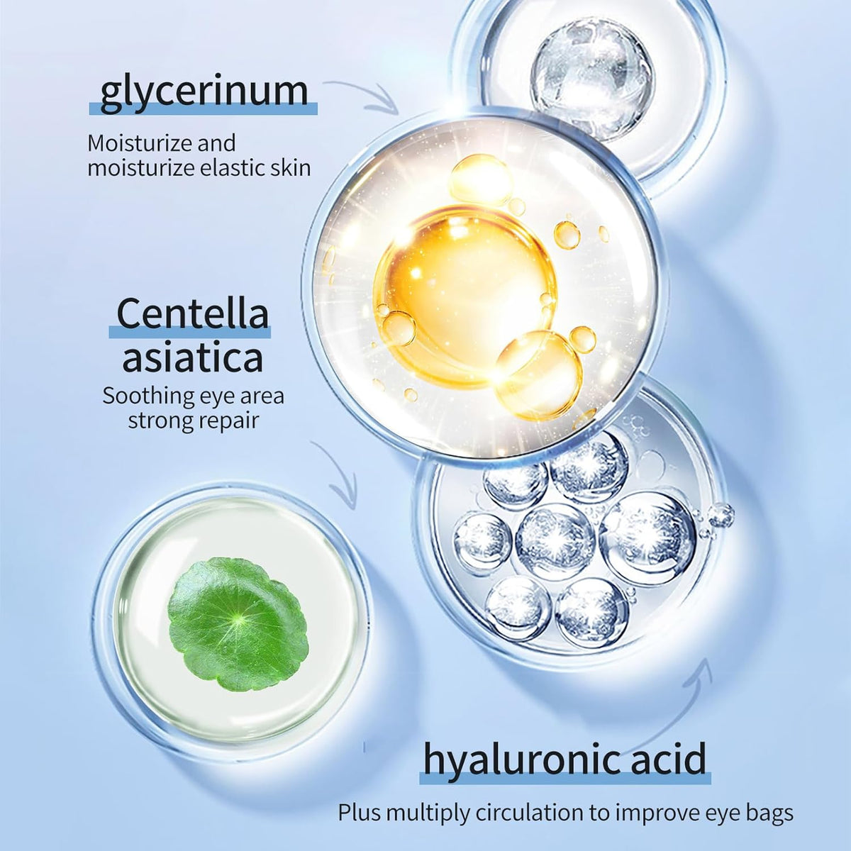 Crema de ochi antirid cu aplicator metalic si vibratii, 20 ml