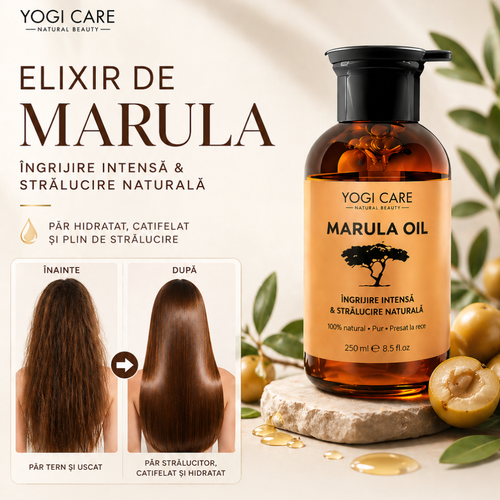 Ser Reparator cu Ulei de Marula pentru Păr Uscat – Hidratare, Reparare și Anti-Frizz