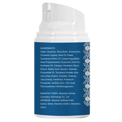 Crema de fata Mabox Retinol & Collagen, Acid Hialuronic 5%, Unt de Shea, Aloe Vera, Ulei de Jojoba, Vitamina E, 55 ml