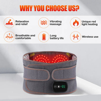 Centura cu Infrarosu, Vibratii si Sistem de  Incalzire 45/55/65℃, Tehnologie Touch Screen