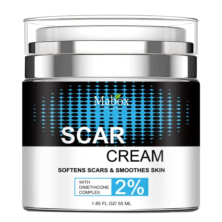 Crema cicatrizanta Mabox Scar Cream, Complex Dimeticona 2%, Aloe Vera, Tocoferol (Vitamina E), 55 ml