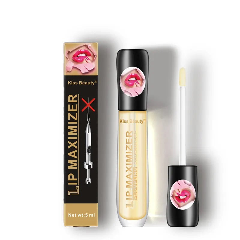 Luciu pentru buze  cu vitamina E si Colagen,  efect de marire a buzelor instant, hidratare si umplere, Kiss Beauty