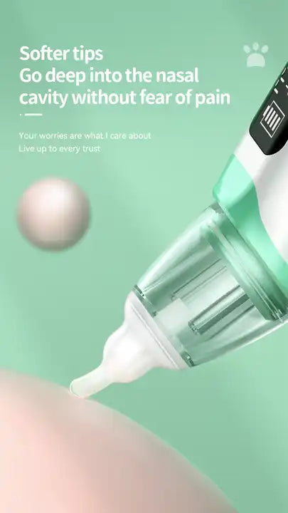 Aspirator Nazal Electric pentru bebelusi si copii, Silentios cu Functie Muzicala, 3 trepte de Aspirare 0-12 ani