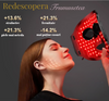 Masca Faciala din Silicon, SkinLight, Fototerapie cu 96 leduri 3D, 288 de fascicule, 7 lumini fotonice
