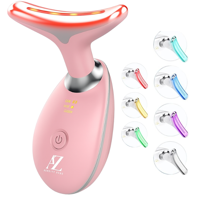 Aparat masaj facial cu LED & masaj termic