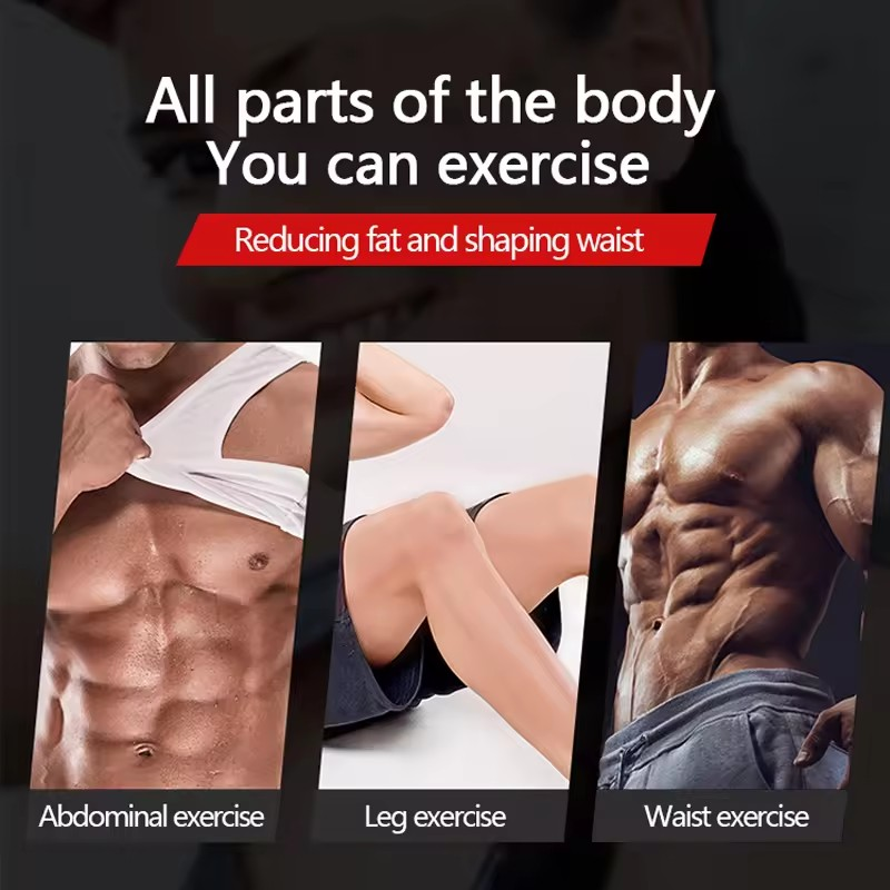 Centura Smart Fitness EMS, electrostimulare corporala cu electrozi integrati, Unisex, 8 programe, 15 nivele de intensitate