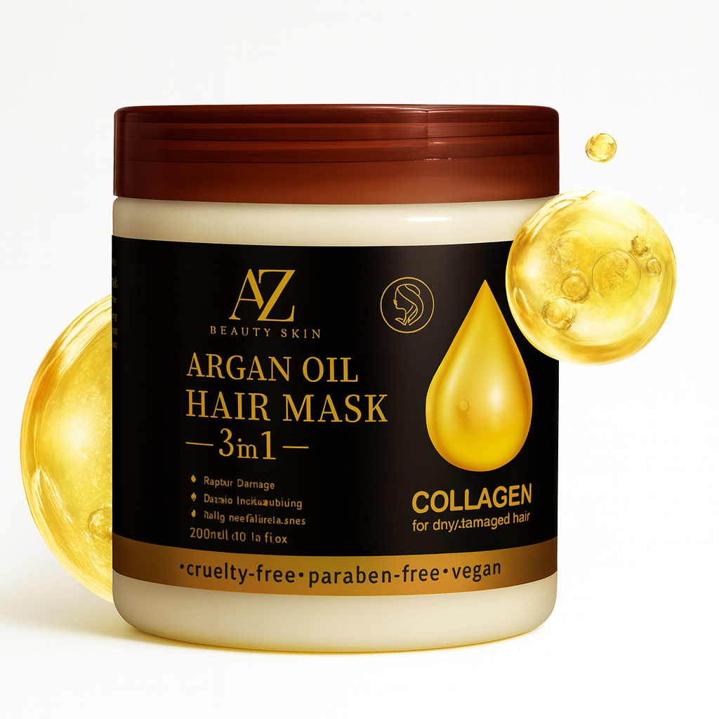 Mască de păr cu Colagen și Argan – Hidratare Intensă și Reparare