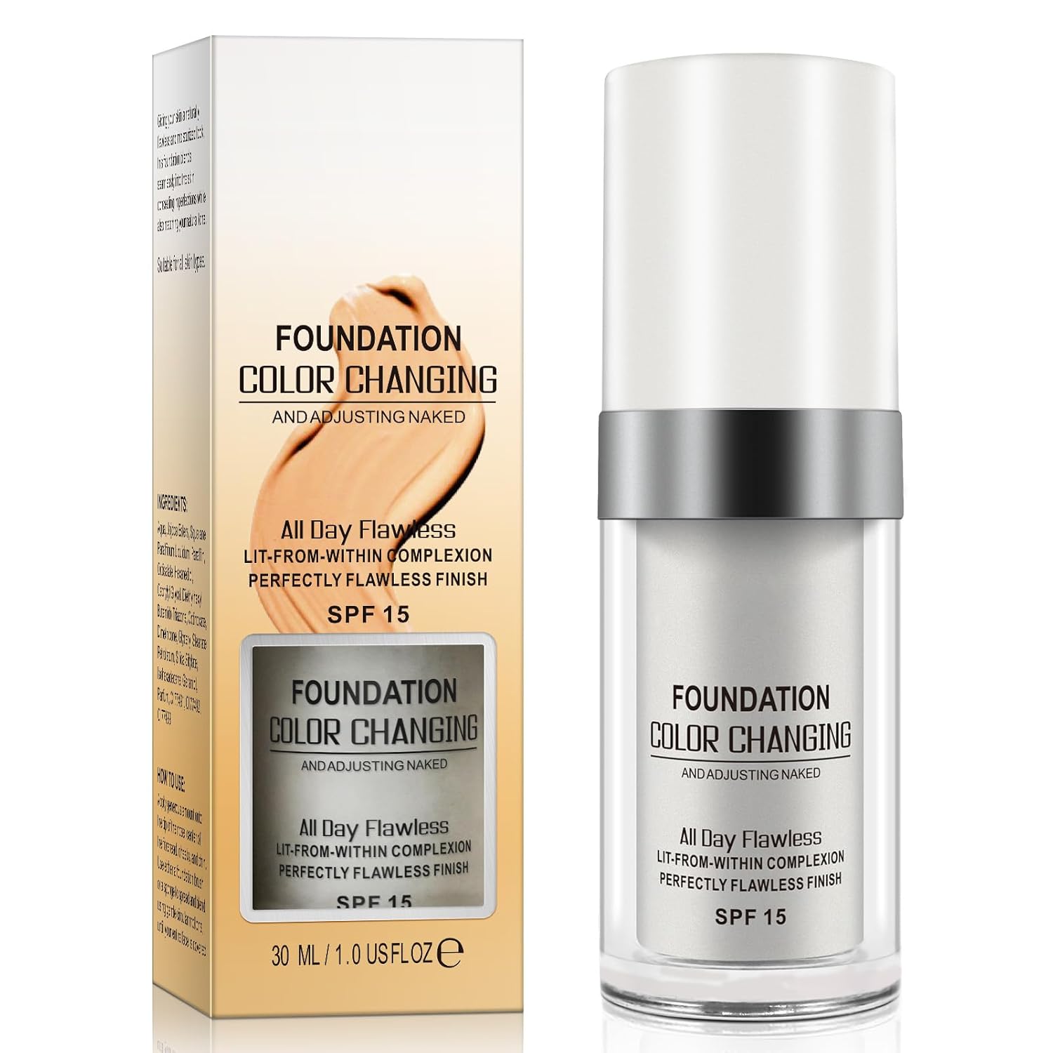Fon de ten cu adaptare in functie de ten,  Color Changing TLM, 30ml