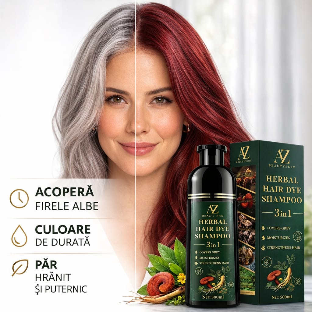 Sampon colorant pentru par, fara amoniac, unisex, 500 ml – AZ Beauty Skin®