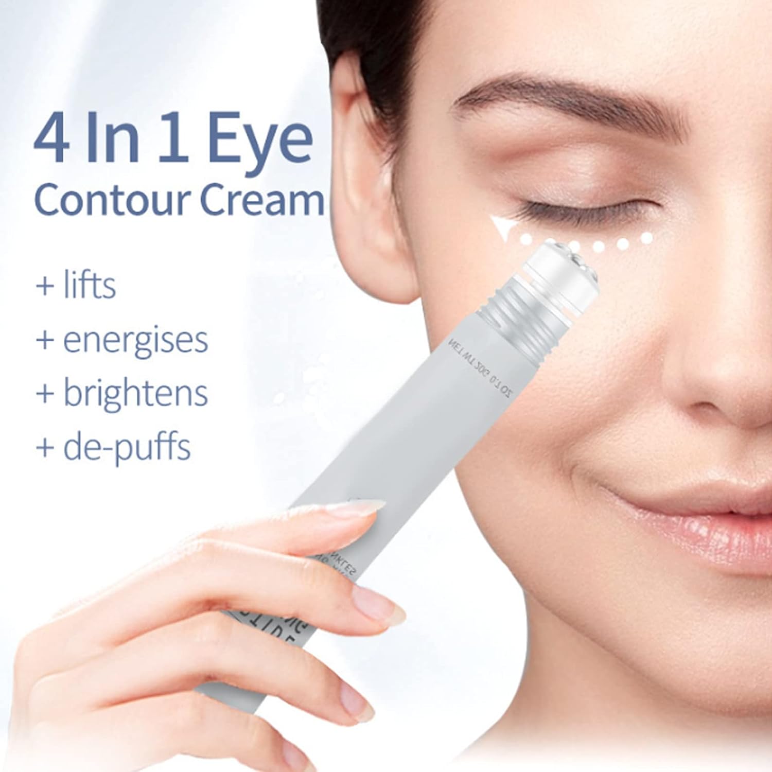 Aplicarea serului contur ochi cu peptide 4 în 1 – lifting, energizare, luminozitate, reducere pungi.