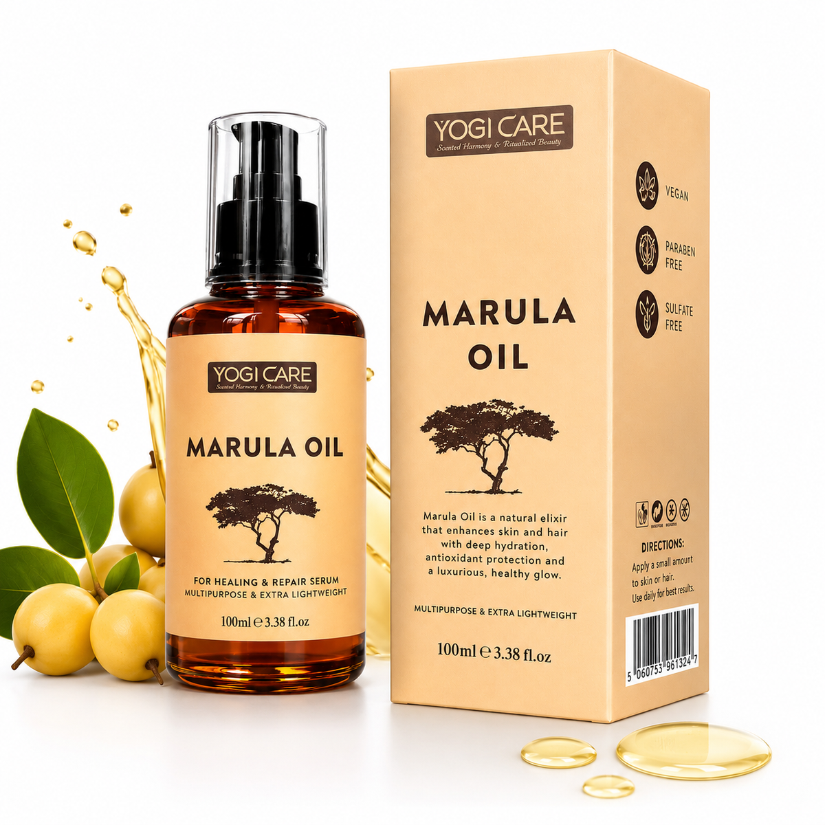 Ser Reparator cu Ulei de Marula pentru Păr Uscat – Hidratare, Reparare și Anti-Frizz