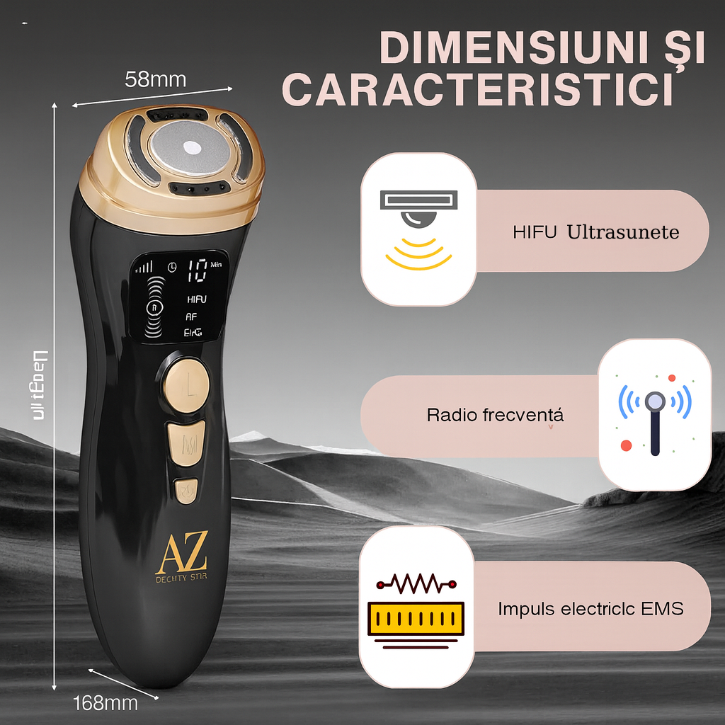 Mini HIFU Lifting Facial EMS RF Anti-Aging – AZ Beauty Skin®