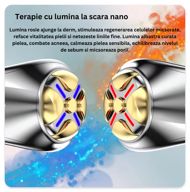 Aparat pentru masaj facial, Lifting si Intinerire cu Tehnologie Avansata RF 1MHZ si EMS, Photon Skin