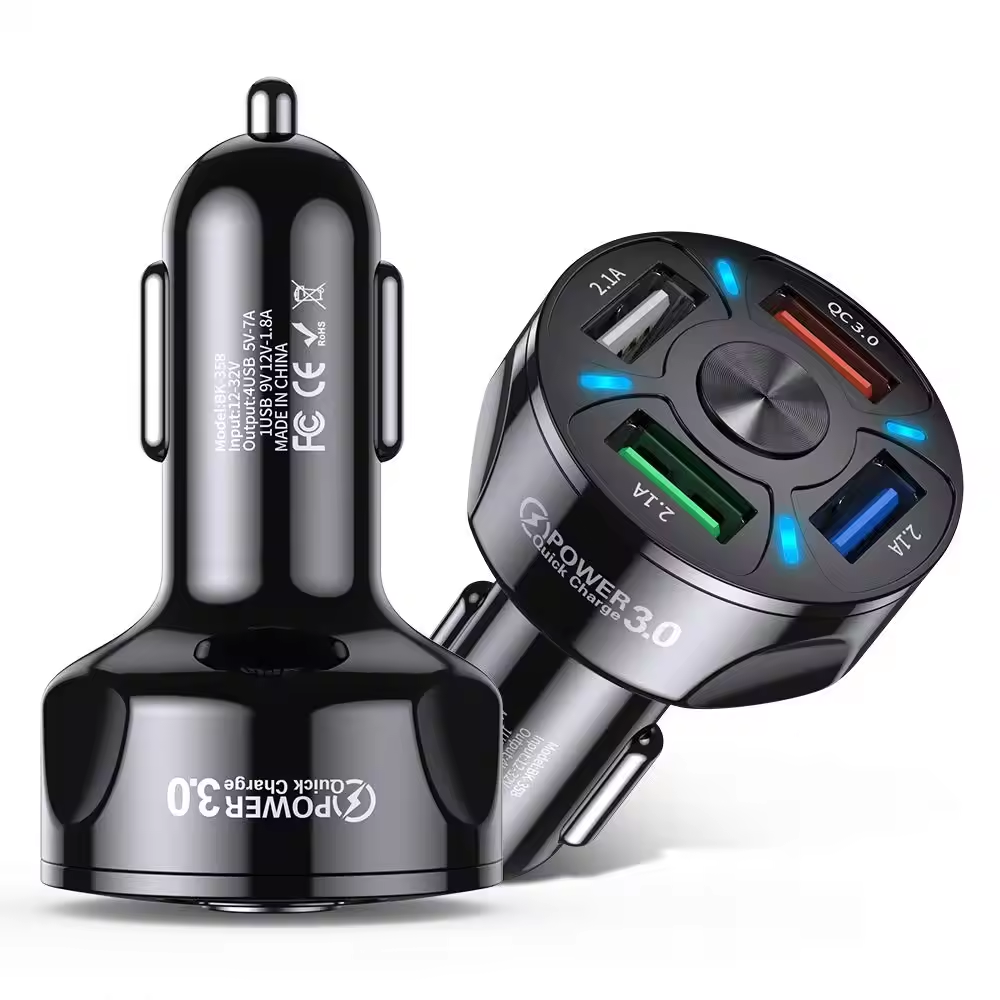 Incarcator Auto 4 Porturi USB, Quick Charge 3.0