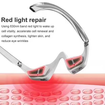 Aparat cu terapie fotonica pentru zona ochilor, Led rosu, Ems,  3D Eye Beauty