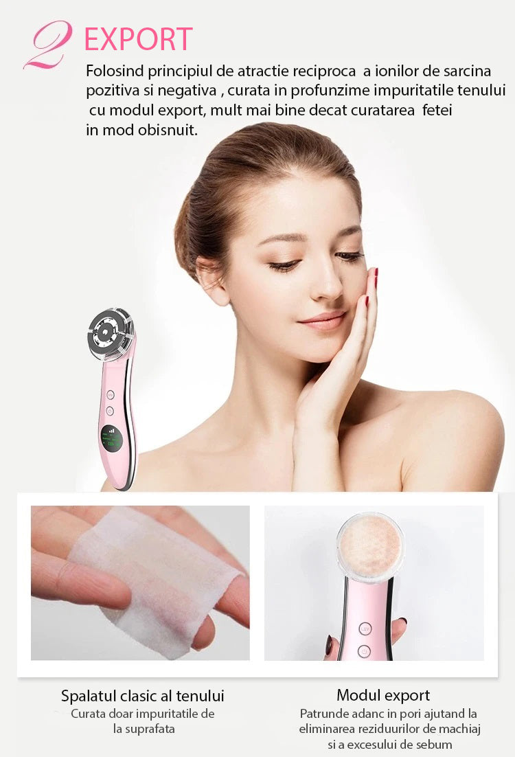 Aparat tratament facial mezoterapie 6 in 1 A-Z Beauty Skin