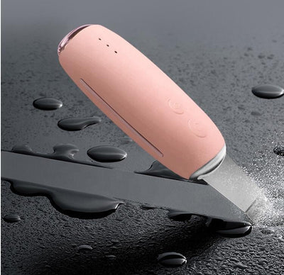Skin scrubber cu ultrasunete, terapie ionica si masaj cald cu fototerapie