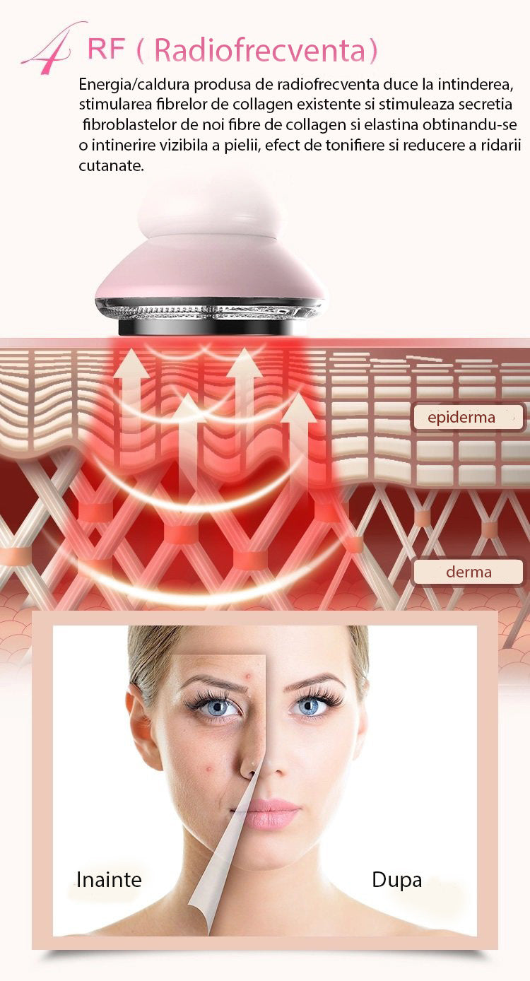 Aparat tratament facial mezoterapie 6 in 1 A-Z Beauty Skin
