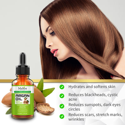 Ulei de Argan Mabox, organic, 100% pur, presat la rece, 30 ml