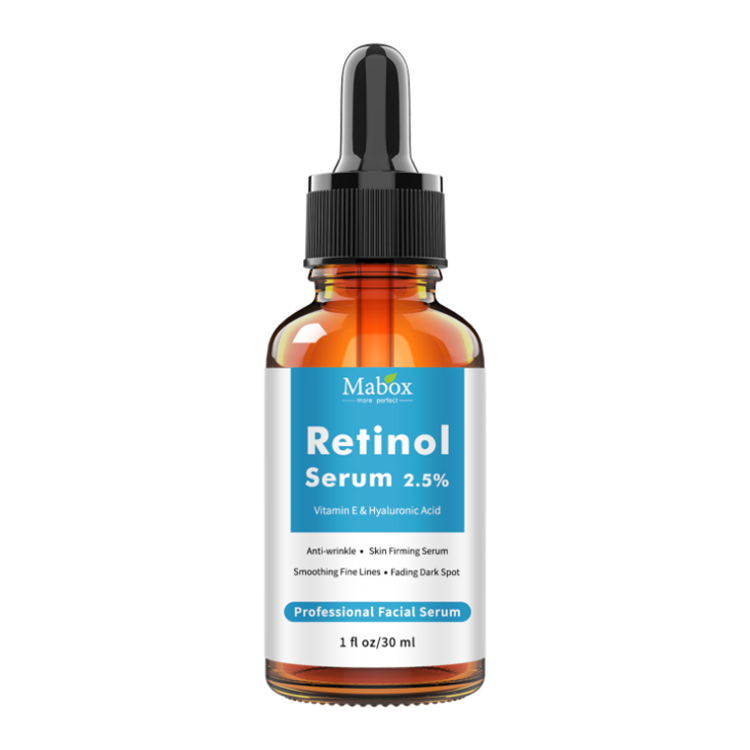 Ser cu Retinol 2.5%, Vitamina E si Acid Hialuronic Mabox, 30 ml A-Z Beauty Skin