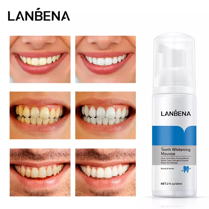 Spuma pentru albirea dintilor, Lanbena, 60 ml