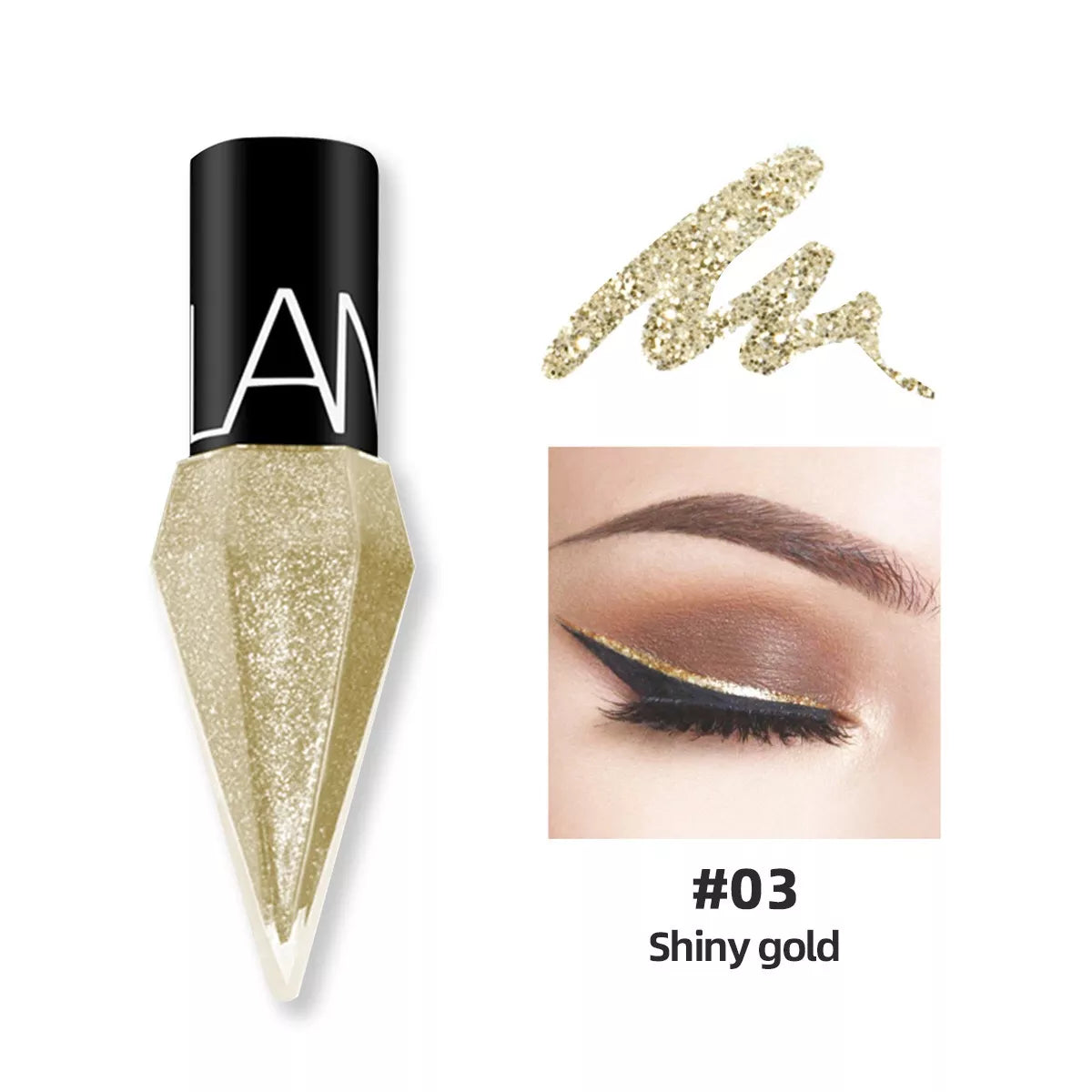 Set Cadou Eyeliner Glitter, Diamond Shimmer, 5 x 2.5 ml