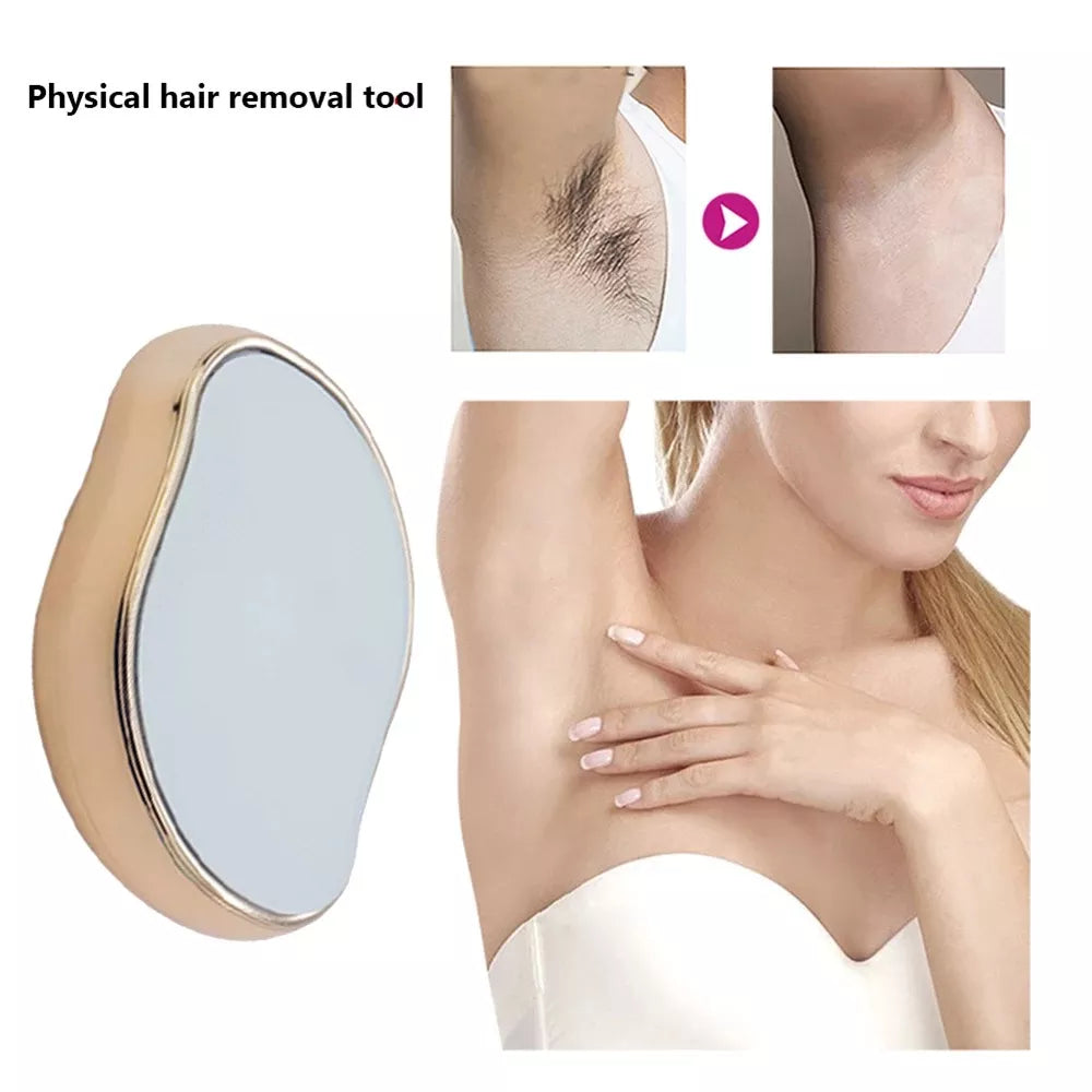 Dispozitiv de Epilare prin Frecare cu cristale, pentru indepartarea parului si exfoliere, fara durere, tehnologie nano glass