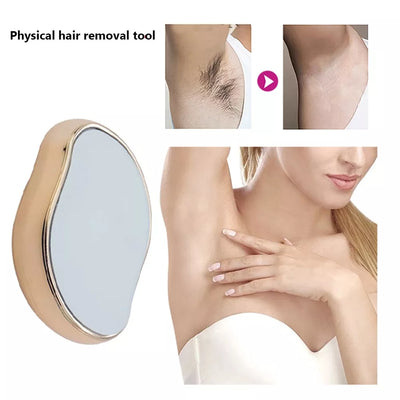 Dispozitiv de Epilare prin Frecare cu cristale, pentru indepartarea parului si exfoliere, fara durere, tehnologie nano glass