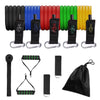 Set 11 bucati extensor fitness cu corzi elastice