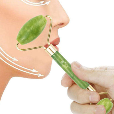 Rola dubla de Jad 100% naturala, Jade Roller