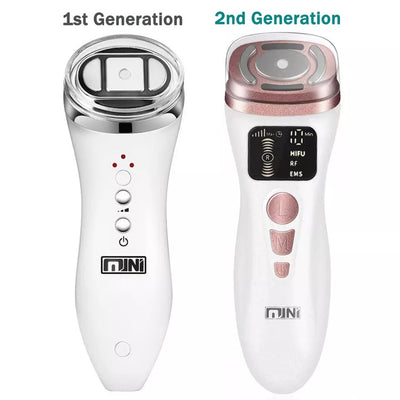 Aparat Facial cu Ultrasunete, Ems, Terapie Fotonica si Radiofrecventa, Mini Hifu